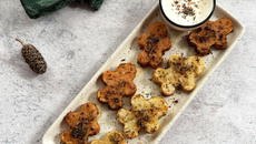 Frites de pomme de terre et patate douce de Noël