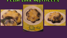 Petit flan aux myrtilles