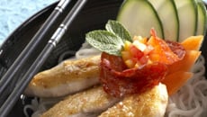 Aiguillettes de volaille laquées au soja