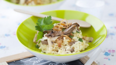 Risotto d'agneau aux champignons