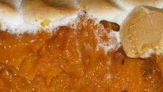 Purée de patates douces et croûte de chamallow