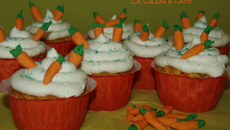 Cupcakes carottes nuage chocolat blanc