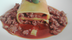 Cannelloni de tartare de bœuf