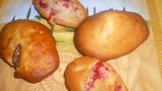 Madeleines aux fruits