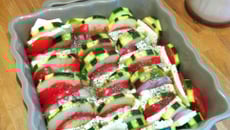 Tian de légumes à la mozzarella