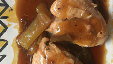 Cuisses de poulet sauce foie gras