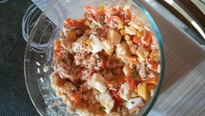 Salade de riz fait maison