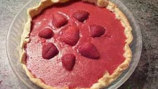 Tarte miroir aux fraises