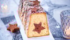 Bûche de Noël étoilée