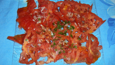 Salade de tomates côtelées type cœur de bœuf