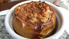 Pomme au four façon crumble