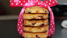Cookies américains au chocolat blanc et aux cranberries
