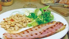 Jambon de Vendée et mogette