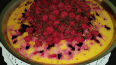 Sabayon de fruits rouges au romarin et vin blanc