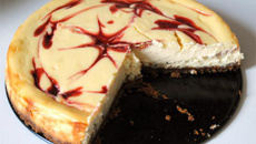 Cheesecake chocolat blanc et framboises
