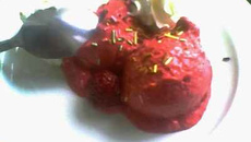 Glace minute à la framboise