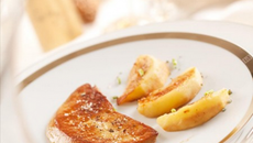 Foie gras poêlé aux reines des reinettes