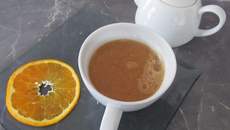 Jus d'oranges chaud et épicé