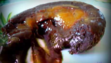 Mi cuit au chocolat au cœur de mangue