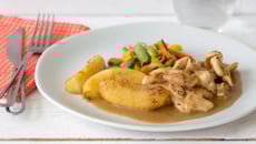 Émincé de poulet à la confiture de lait