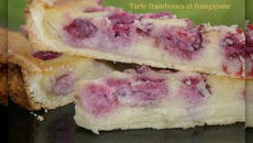 Tarte framboise et frangipane