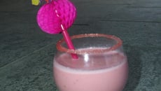 Smoothie fraises amandes