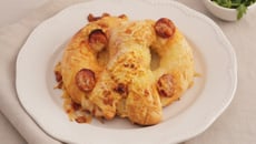 Bretzel pizza au chorizo