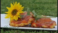 Tartelettes abricot au confit de pétales de rose