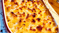 Gratin de macaronis au saint-marcellin