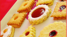 Petits sablés à la confiture et au nutella