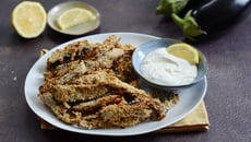 Frites d'aubergines au four