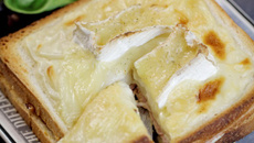 Croque-Monsieur au camembert cœur de lion
