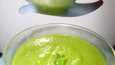 Velouté de petit pois maison