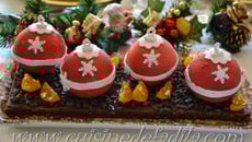 Bûches boules de Noël