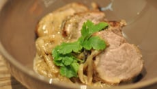 Filet mignon à la vanille et aux échalotes