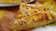 Tarte au céleri-rave, potimarron et bacon