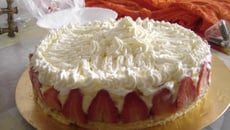 Recette Gâteau aux fraises et chantilly
