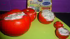 Tomates aux rillettes de sardines