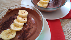 Mousseux chocolat bananes