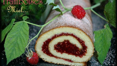 Roulé à la framboise