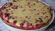 Tarte aux baies à la faisselle