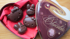Chocolats maison cœur à la fraise