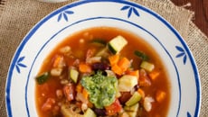 La traditionnelle soupe provençale au pistou