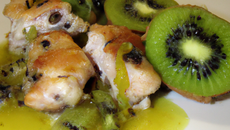 Poêlée de poulet aux kiwis