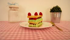 Mille-feuilles pistache framboise