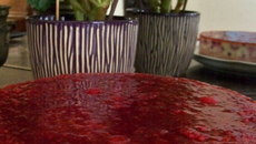 Cheese cake aux framboises et biscuits de Reims