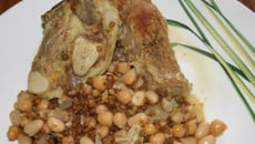 Poitrine de veau et légumes secs