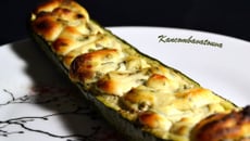 Courgettes farcies à la ricotta mentholée...