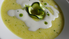 Velouté de courgette à la vache qui rit