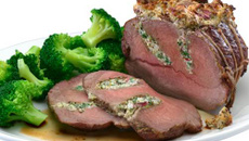 Rosbif farci au Philadelphia, à la moutarde et à l'aneth
